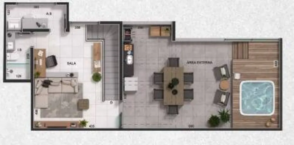Cobertura, 2 quartos, 26 m² - Foto 4