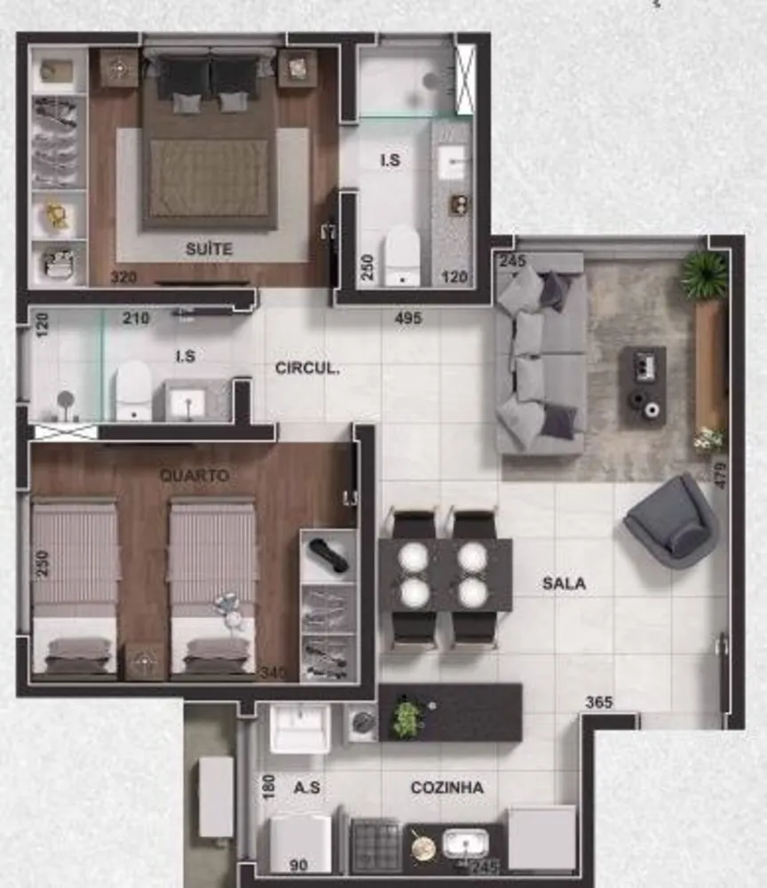Cobertura, 2 quartos, 26 m² - Foto 2