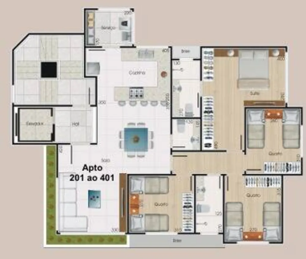Apartamento, 4 quartos, 104 m² - Foto 5