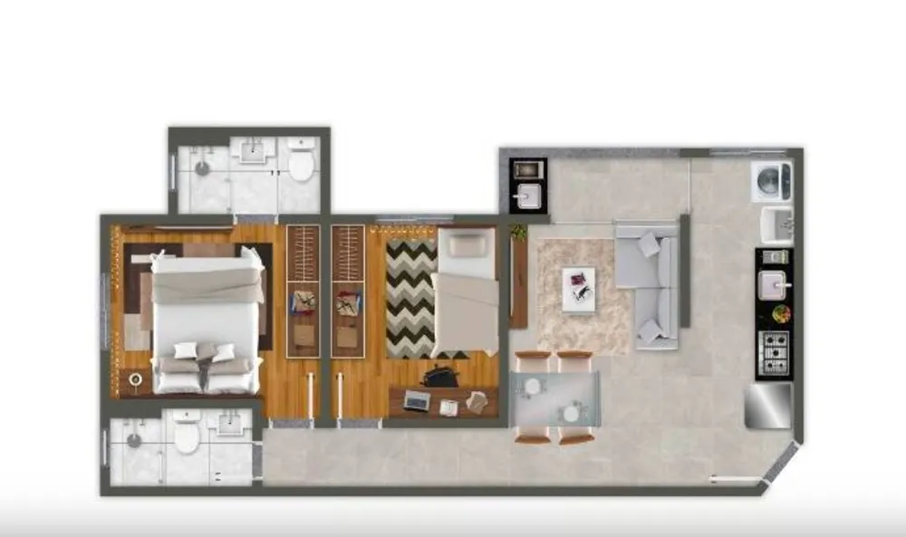 Cobertura, 2 quartos, 54 m² - Foto 6
