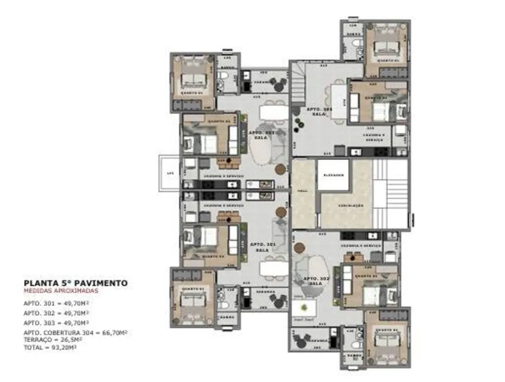 Cobertura, 3 quartos, 26 m² - Foto 5