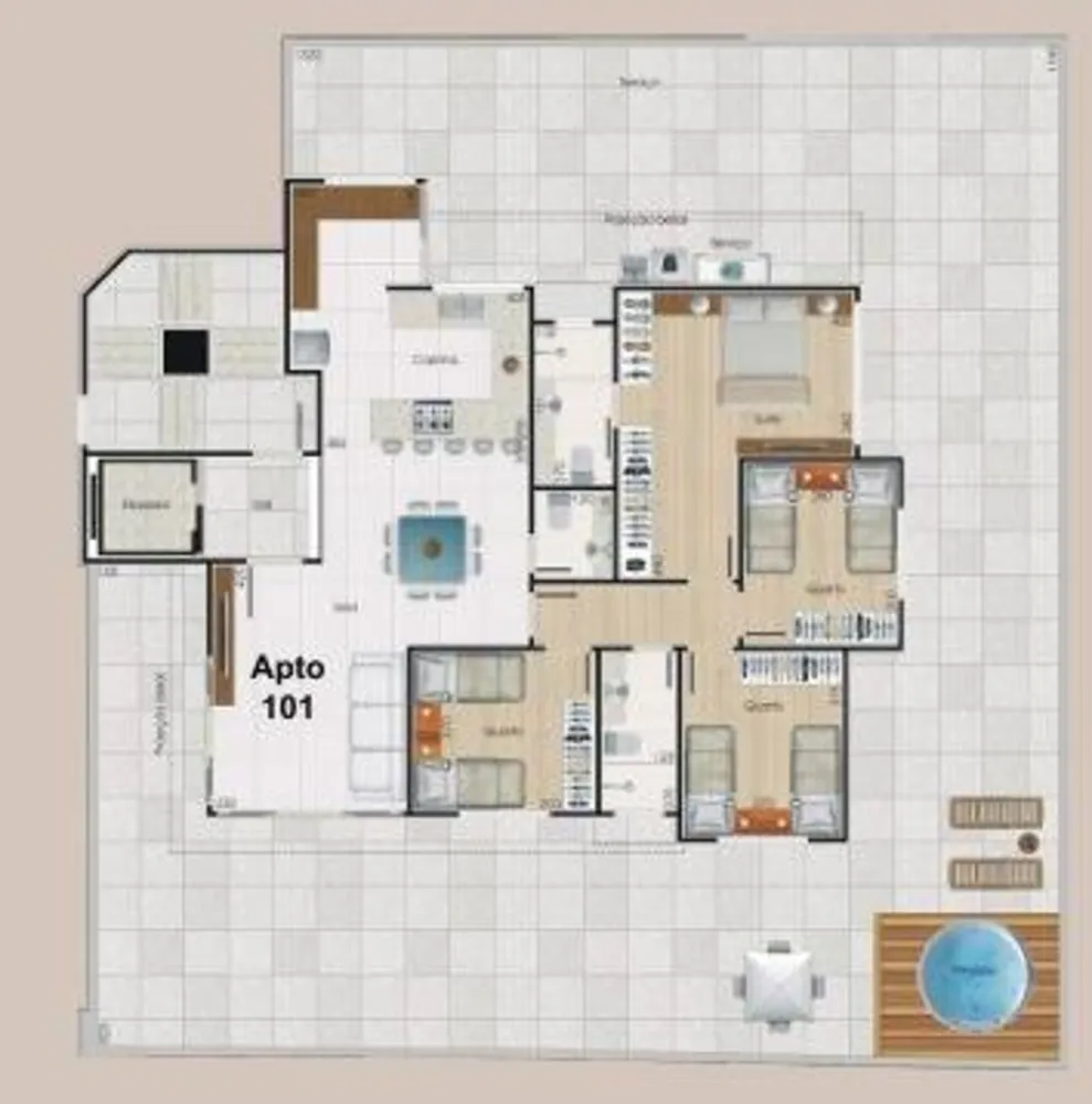 Apartamento, 4 quartos, 158 m² - Foto 3