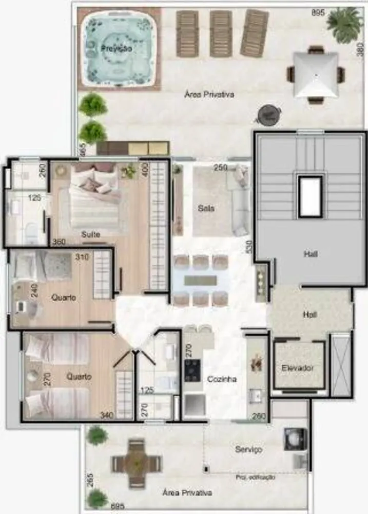 Apartamento, 3 quartos, 73 m² - Foto 1
