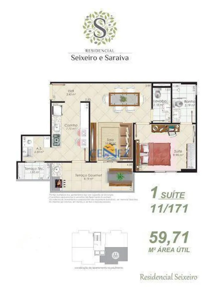 Apartamento, 1 quarto, 51 m² - Foto 3
