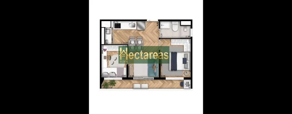 Apartamento, 2 quartos, 40 m² - Foto 6