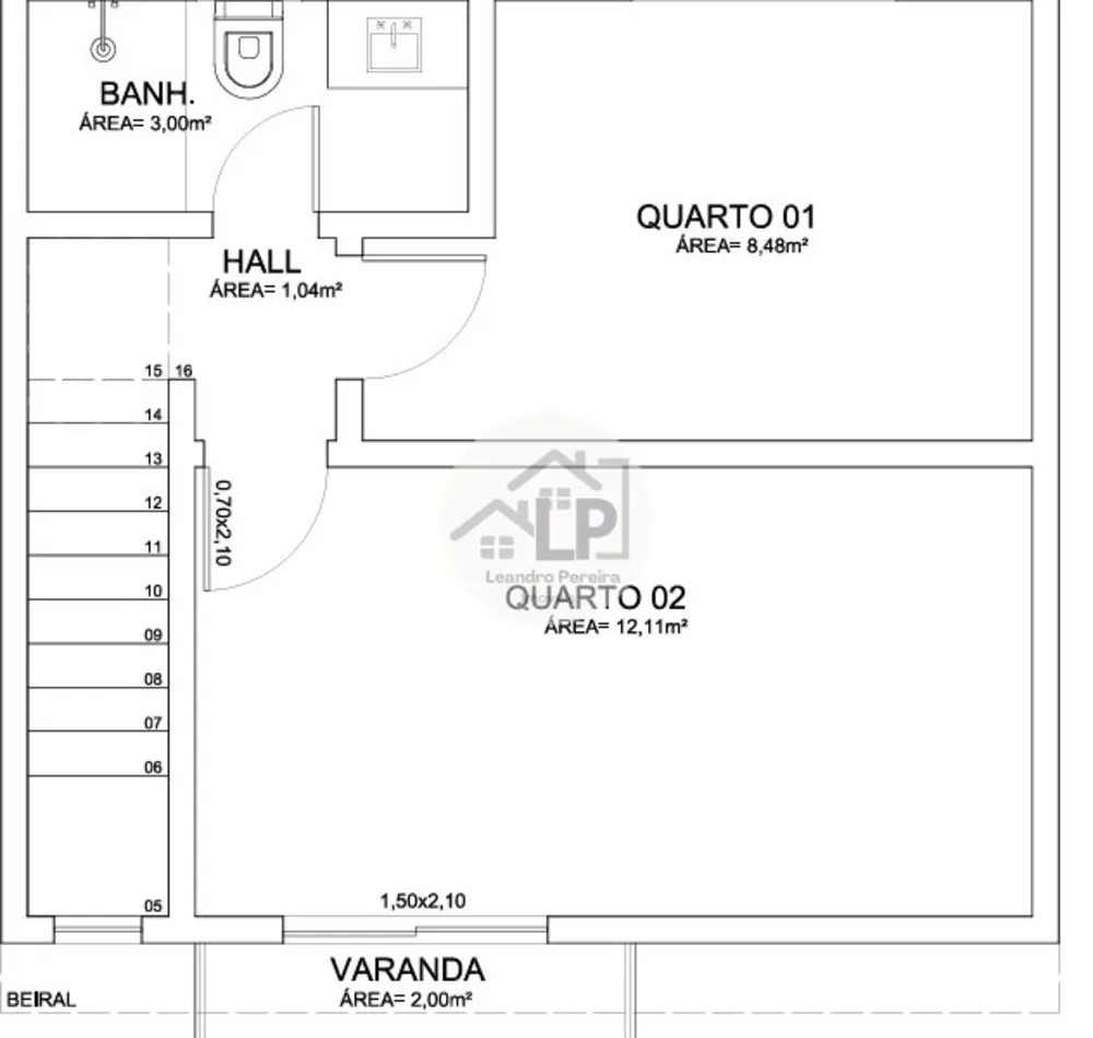 Casa, 2 quartos, 48 m² - Foto 7
