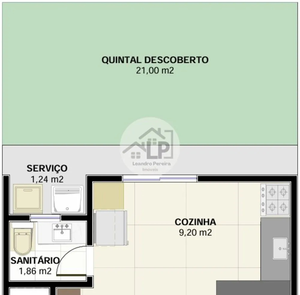 Casa, 2 quartos, 48 m² - Foto 6