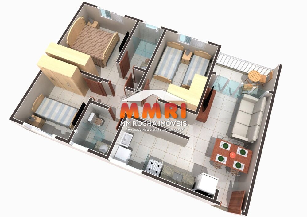 Casa de Condomínio, 3 quartos - Foto 3