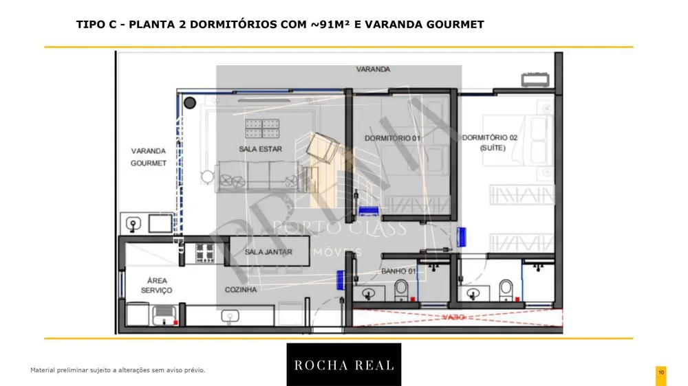 Apartamento, 2 quartos, 91 m² - Foto 11