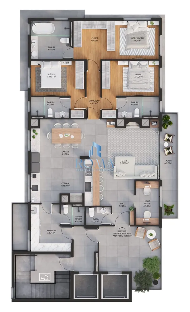 Apartamento, 3 quartos, 175 m² - Foto 5