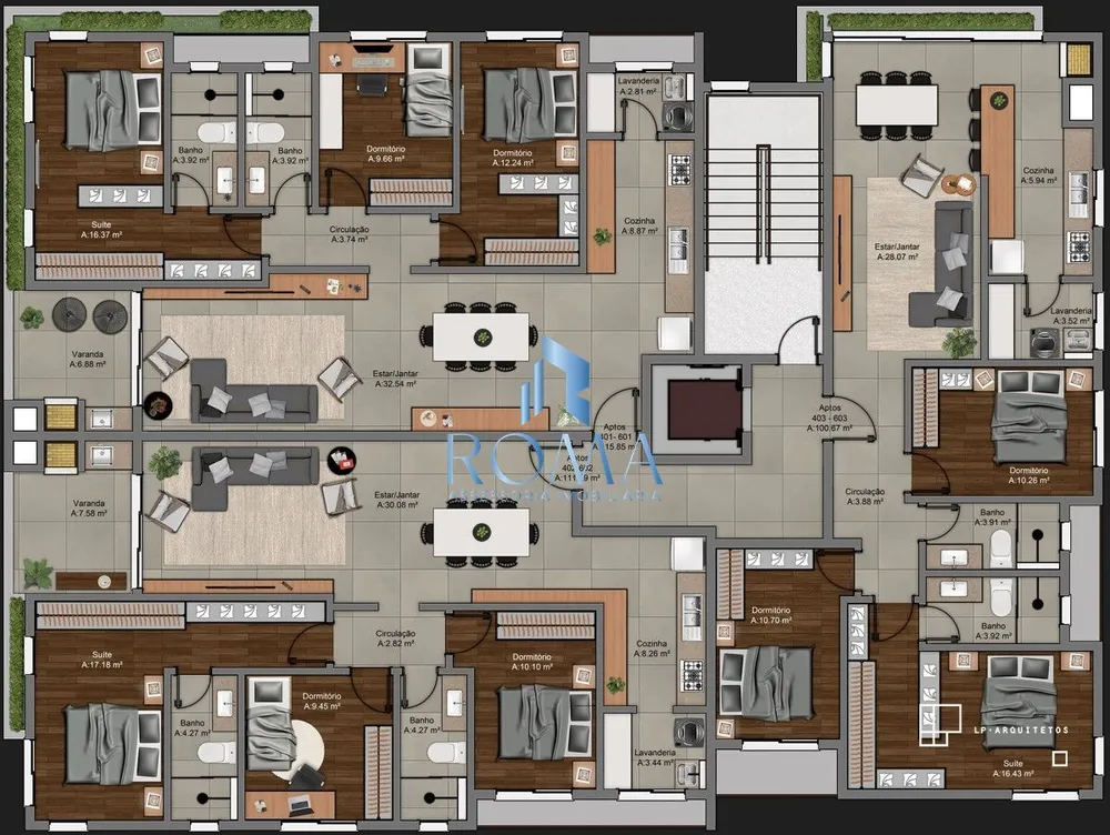 Apartamento, 3 quartos, 100 m² - Foto 2