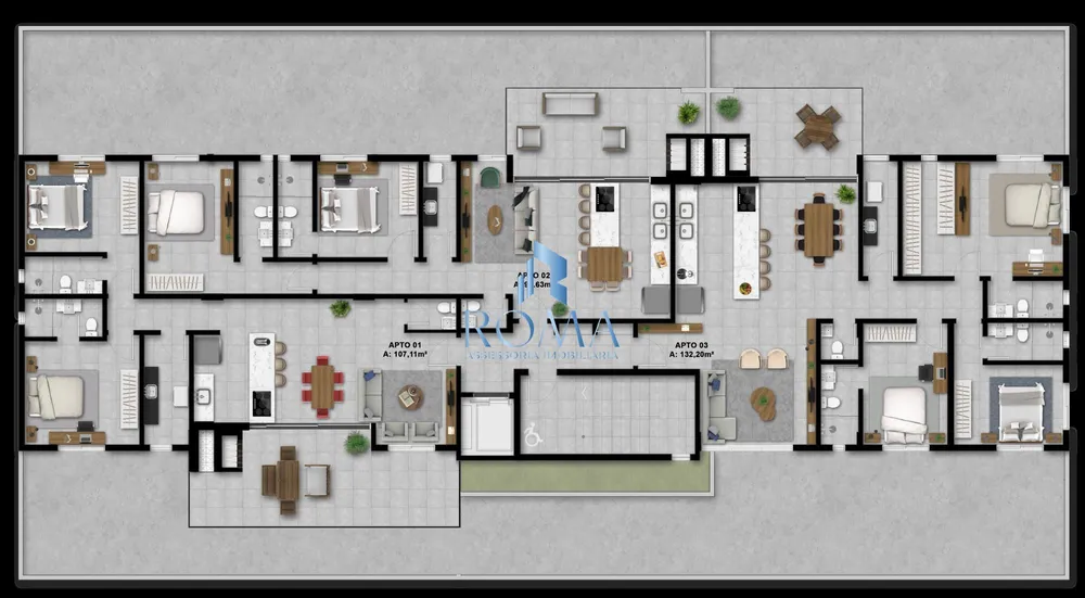 Apartamento, 3 quartos, 189 m² - Foto 2