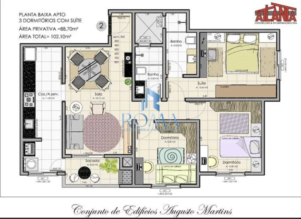 Apartamento, 3 quartos, 88 m² - Foto 1