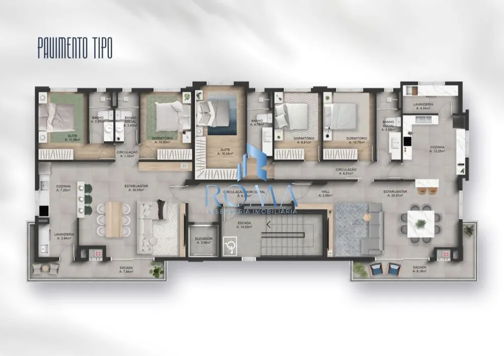 Apartamento, 2 quartos, 93 m² - Foto 3