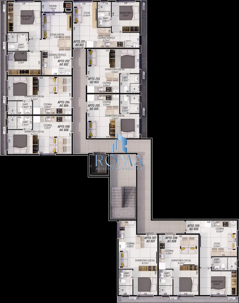 Apartamento, 2 quartos, 53 m² - Foto 6