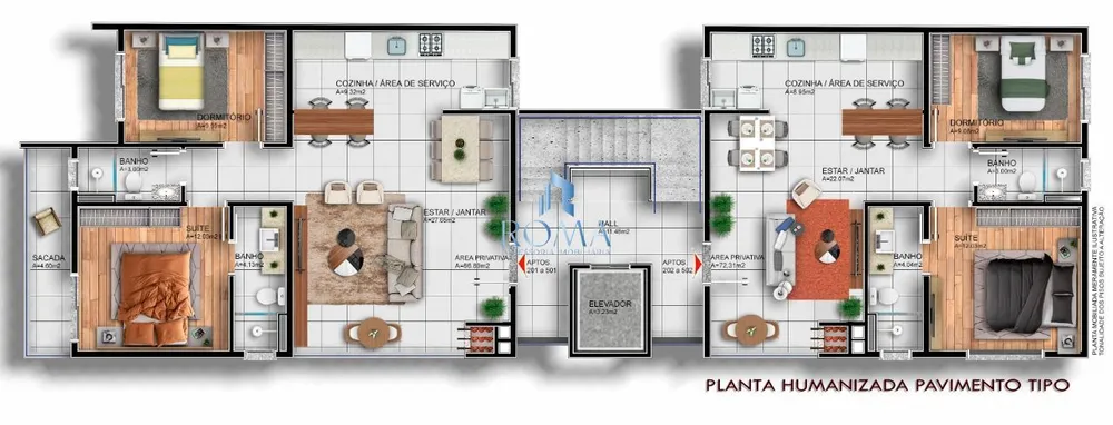 Apartamento, 2 quartos, 86 m² - Foto 1
