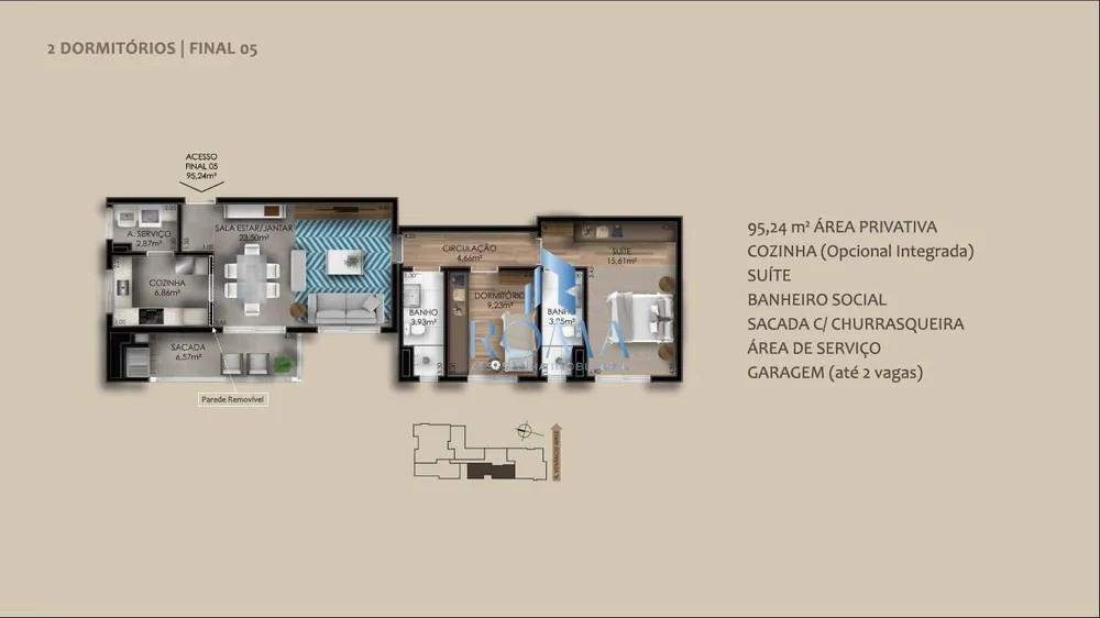 Apartamento, 2 quartos, 94 m² - Foto 11