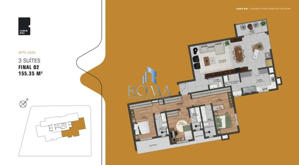 Apartamento, 3 quartos, 155 m² - Foto 4
