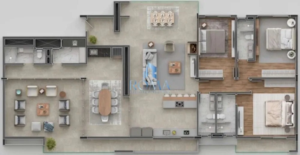 Cobertura, 3 quartos, 245 m² - Foto 1