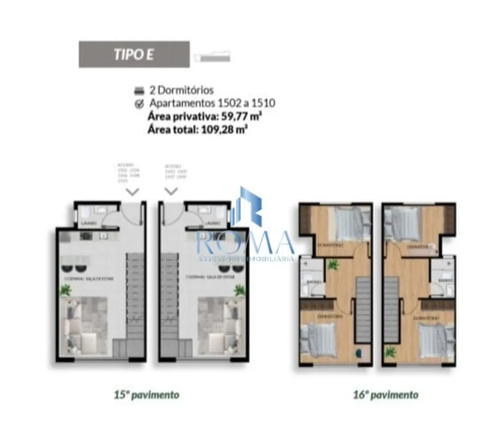 Apartamento, 2 quartos, 59 m² - Foto 3