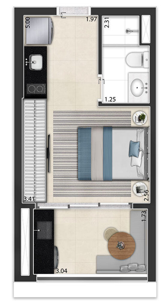 Apartamento, 1 quarto, 26 m² - Foto 4