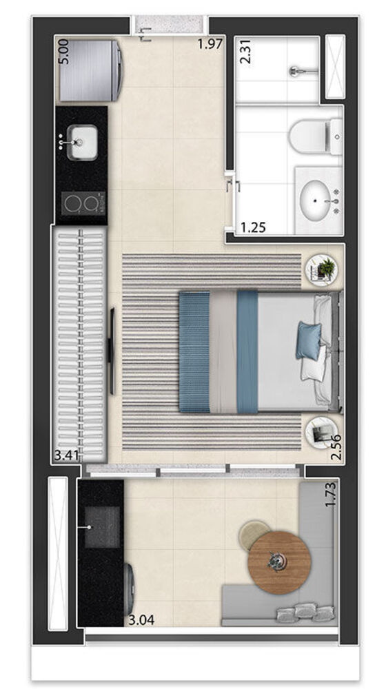 Apartamento, 1 quarto, 26 m² - Foto 6