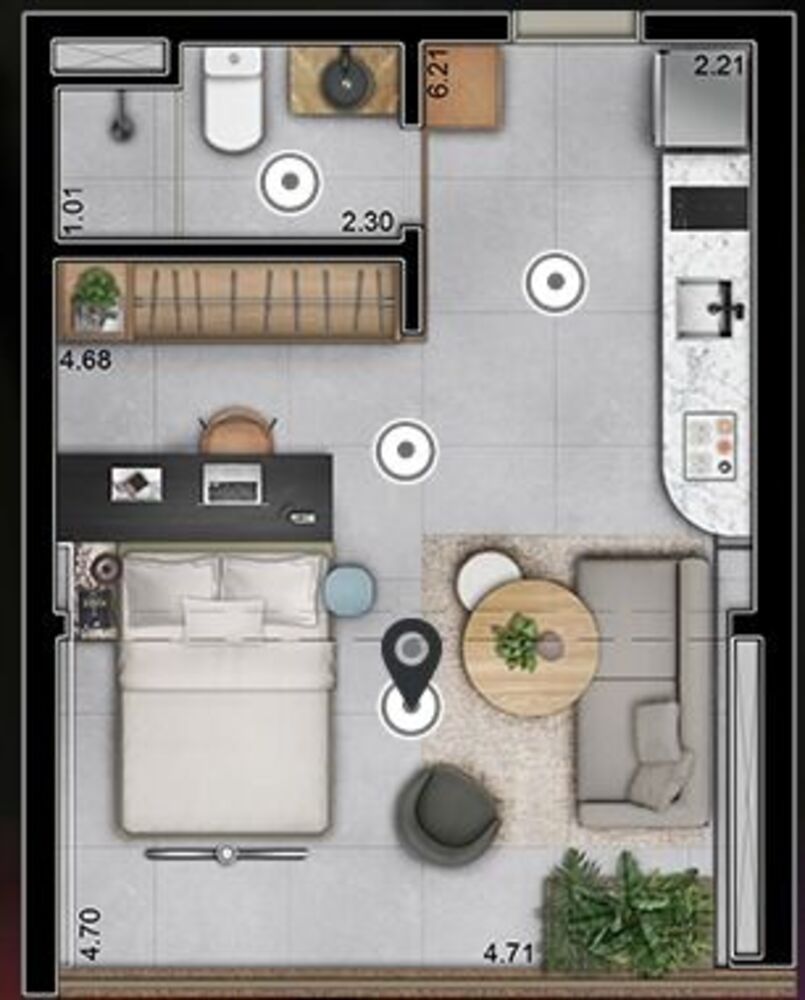 Apartamento, 1 quarto, 32 m² - Foto 11