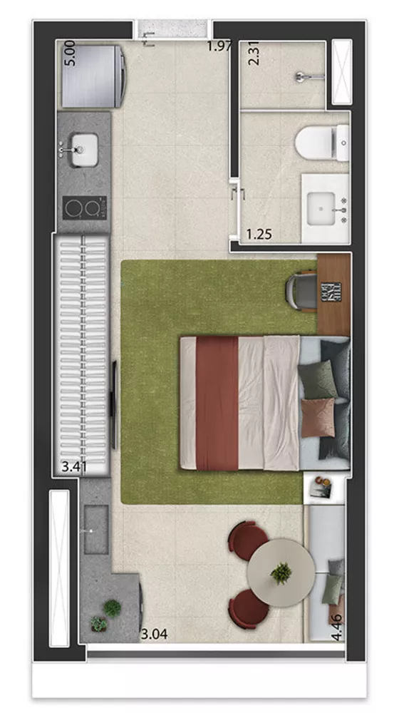 Apartamento, 1 quarto, 39 m² - Foto 18
