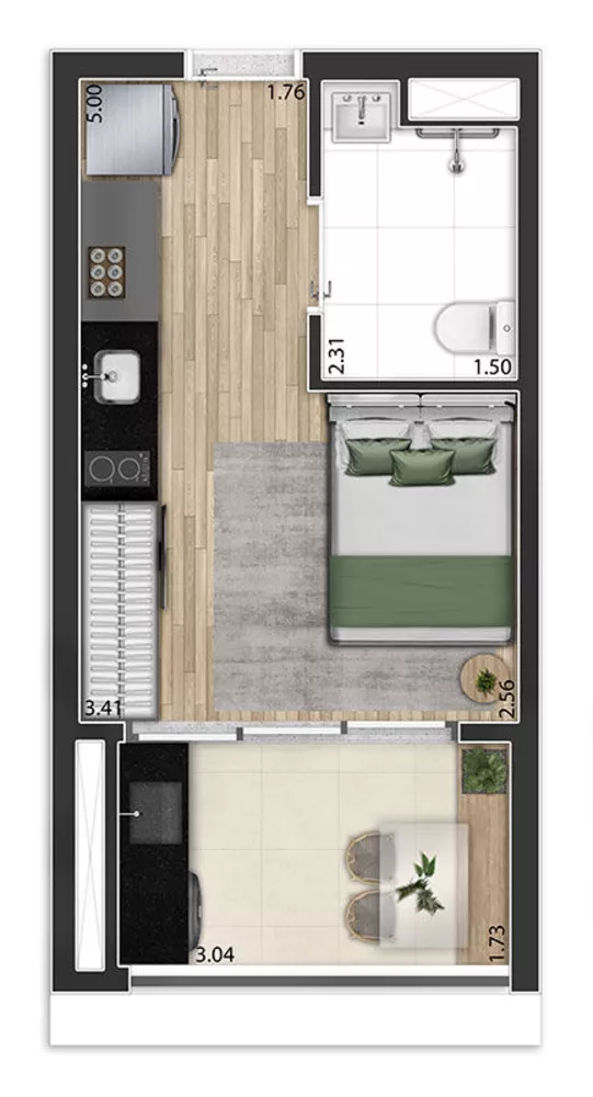 Apartamento, 1 quarto, 39 m² - Foto 17