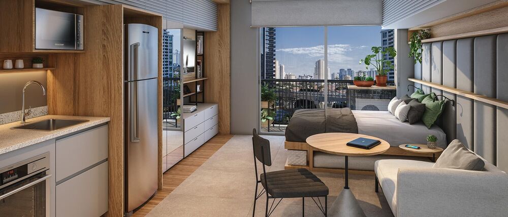 Apartamento, 1 quarto, 33 m² - Foto 1