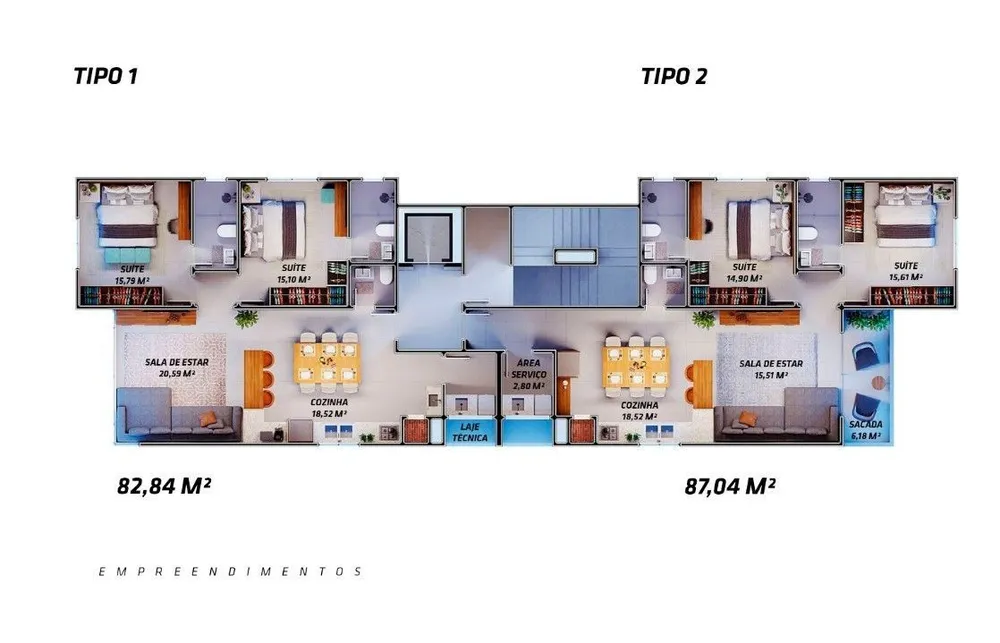 Apartamento, 2 quartos, 82 m² - Foto 19