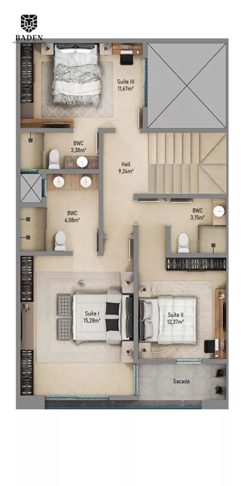 Sobrado, 3 quartos, 220 m² - Foto 14