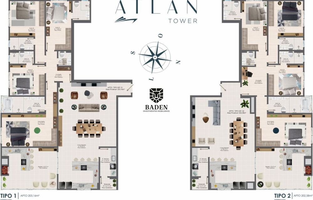 Apartamento à venda com 3 quartos, 129m² - Foto 3