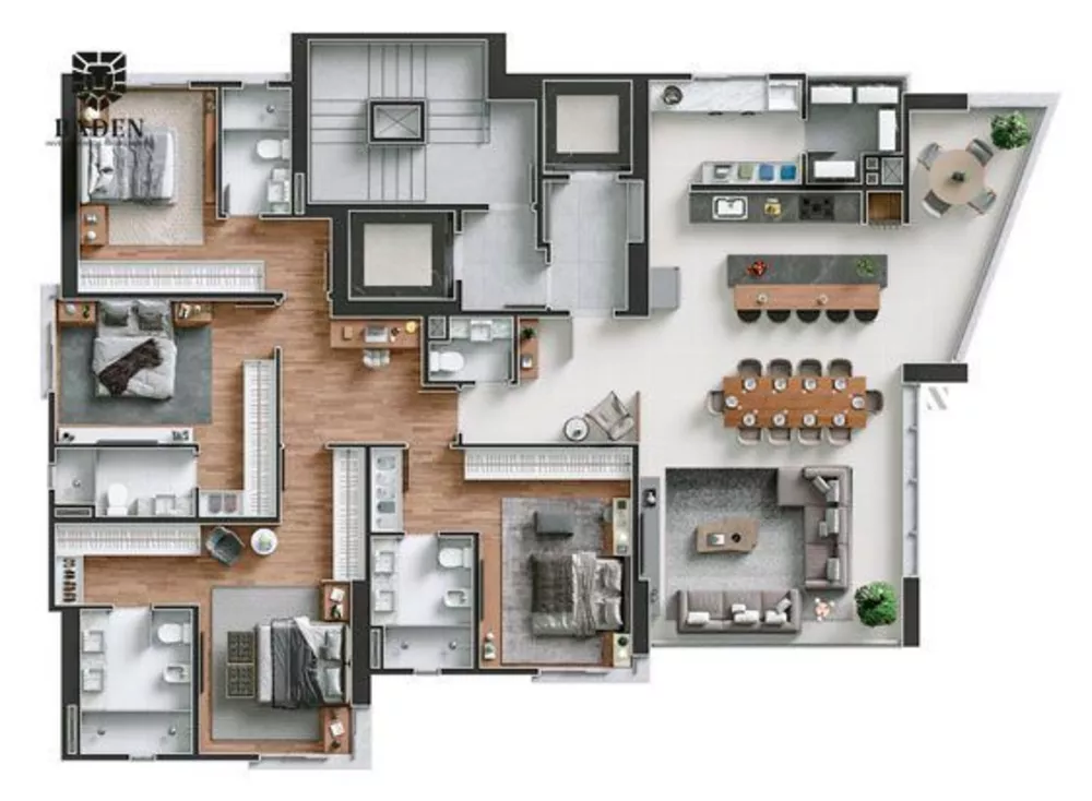 Apartamento, 4 quartos, 190 m² - Foto 4