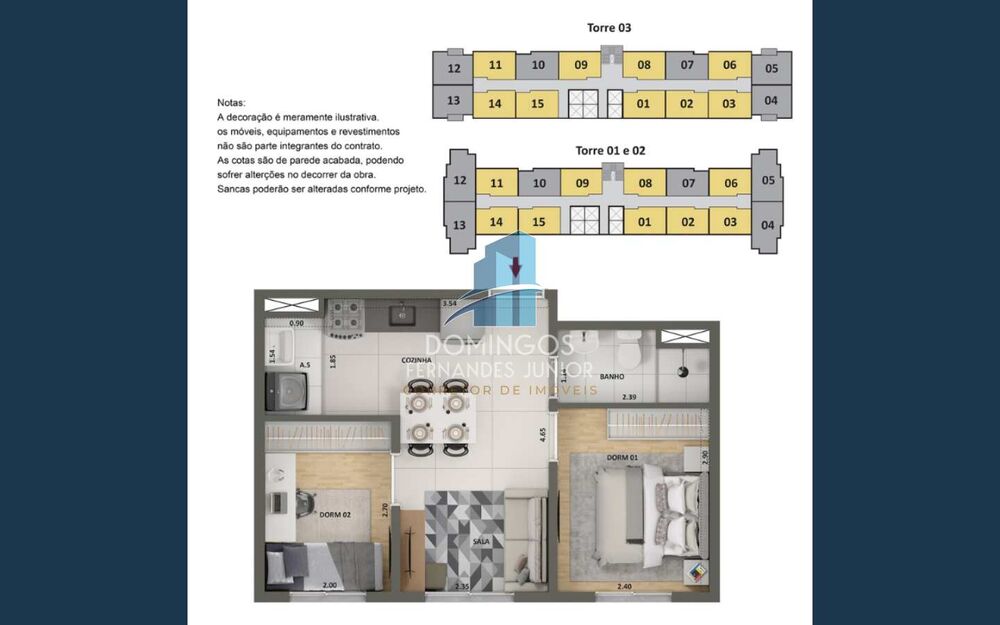 Apartamento, 2 quartos, 34 m² - Foto 4