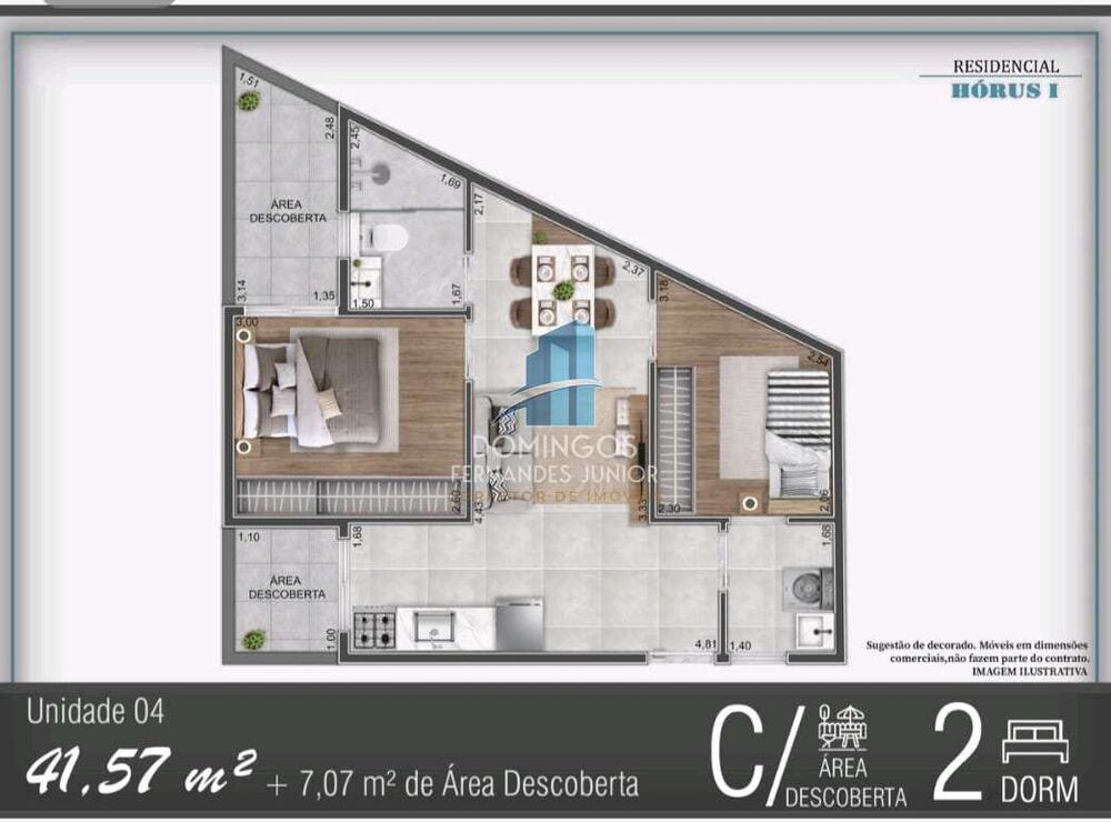 Apartamento, 2 quartos, 31 m² - Foto 3