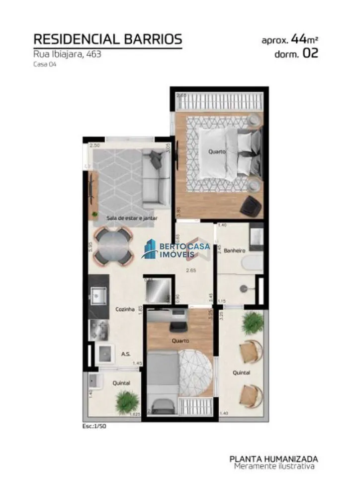 Apartamento, 2 quartos, 37 m² - Foto 10