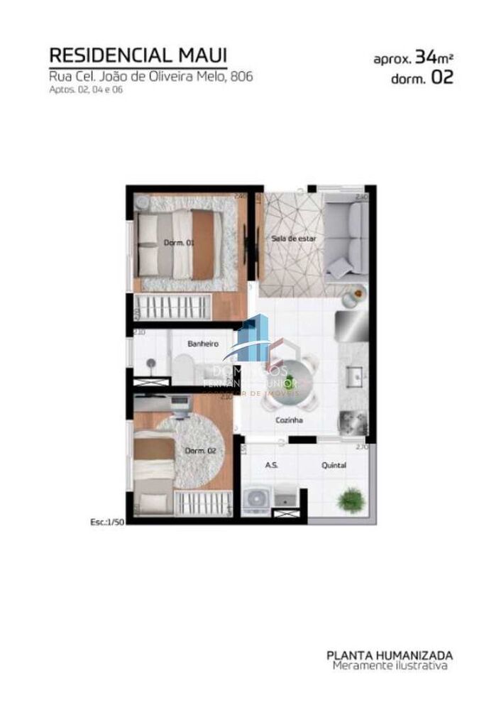 Apartamento, 2 quartos, 33 m² - Foto 4