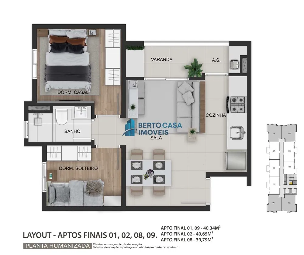 Apartamento, 2 quartos, 40 m² - Foto 8