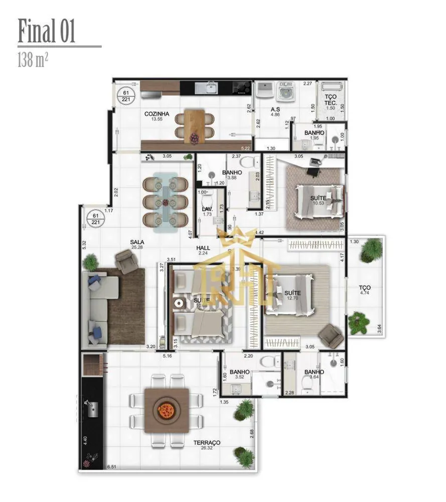 Apartamento, 2 quartos, 101 m² - Foto 22
