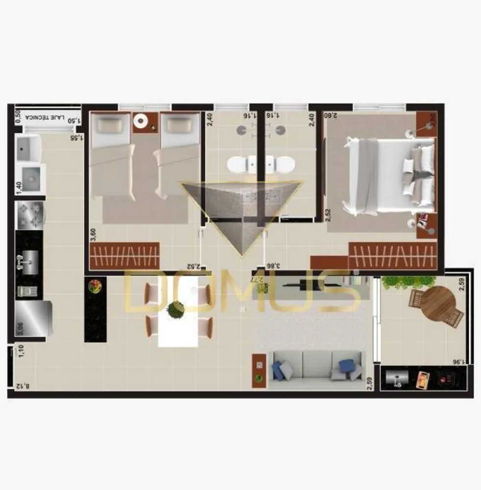 Apartamento, 2 quartos, 67 m² - Foto 9