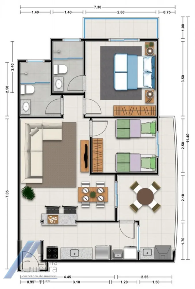 Apartamento, 2 quartos, 80 m² - Foto 9