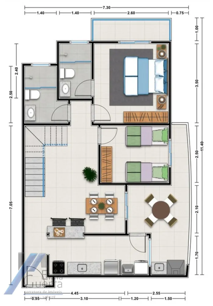 Apartamento, 2 quartos, 80 m² - Foto 8