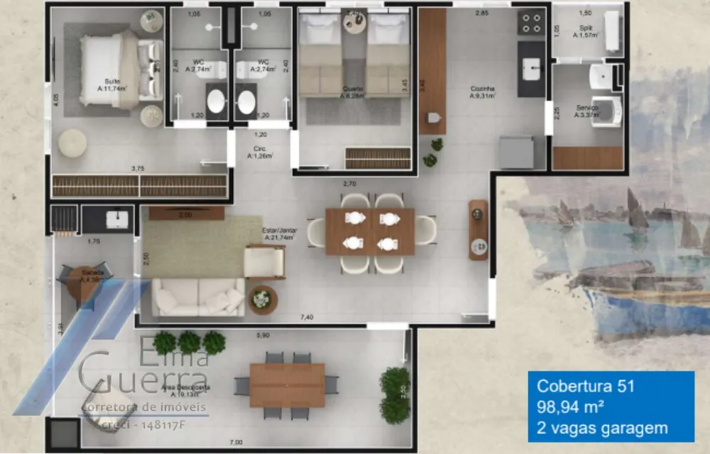 Apartamento, 2 quartos, 61 m² - Foto 10
