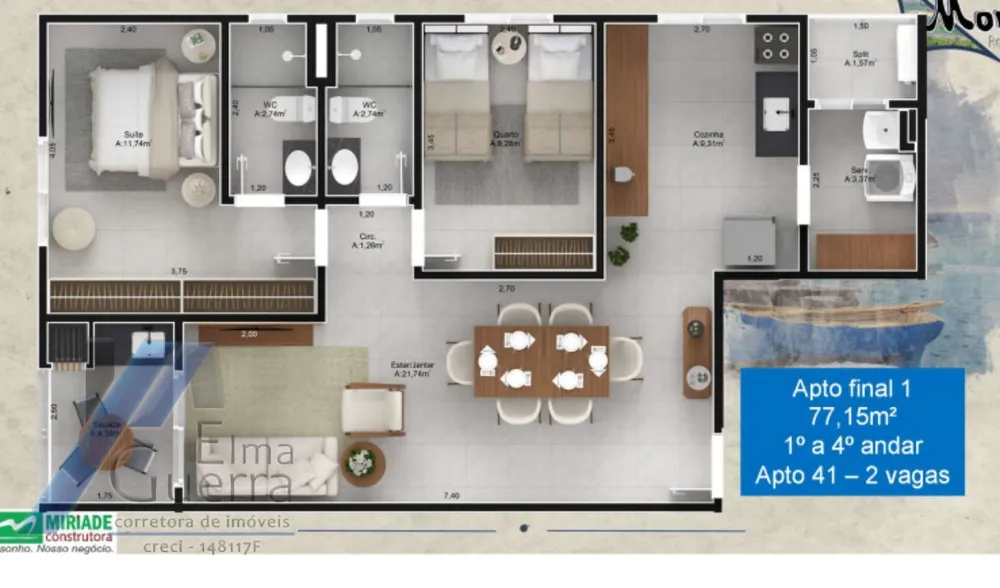 Apartamento, 2 quartos, 61 m² - Foto 5