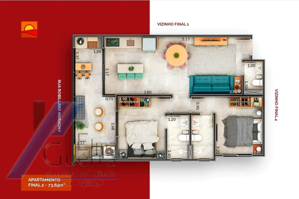 Apartamento, 2 quartos, 73 m² - Foto 7