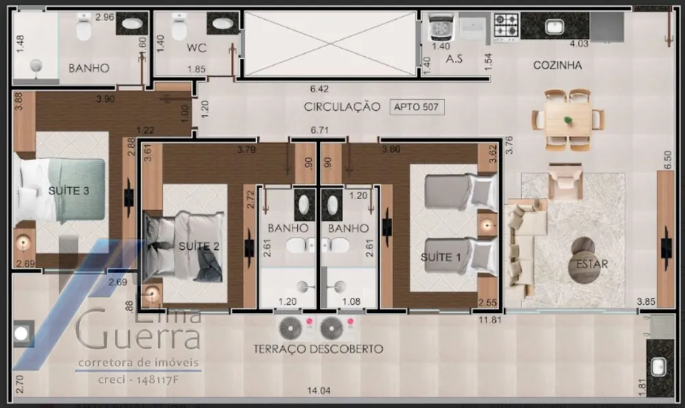 Apartamento, 2 quartos, 80 m² - Foto 4