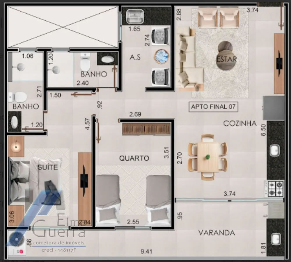 Apartamento, 2 quartos, 80 m² - Foto 7