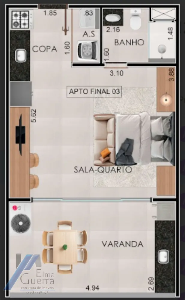 Apartamento, 2 quartos, 80 m² - Foto 8