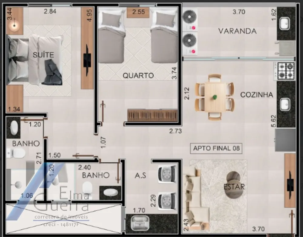 Apartamento, 2 quartos, 80 m² - Foto 6